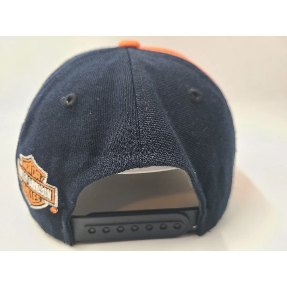 Vintage Harley Davidson Motorcycles American Needle Snapback Hat Cap‎ Wool Blend